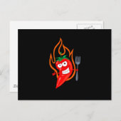 Hot Chili Postkarte (Vorne/Hinten)