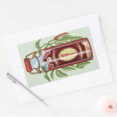 Hot Chili Sauce Rechteckiger Aufkleber (Umschlag)