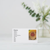 Hot Chilly Paprikaschoten Business Card Visitenkarte (Stehend Vorderseite)