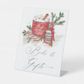 Hot Chocolate and Cookies Winter Baby Shower  Sockelschild (Vorderseite)