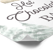 Hot Chocolate Bar Cocoa Baby It's Cold Outside Poster (Ecke)