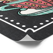 Hot Chocolate Bar Party Plakatzeichen Poster (Ecke)