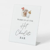 Hot Chocolate Bar Winter Baby Dusche Schild (Vorderseite)