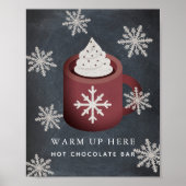 Hot-Chocolate-Bar-Zeichen Poster (Vorne)