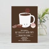 Hot Chocolate Bomb Hot Cocoa Party Einladung (Stehend Vorderseite)