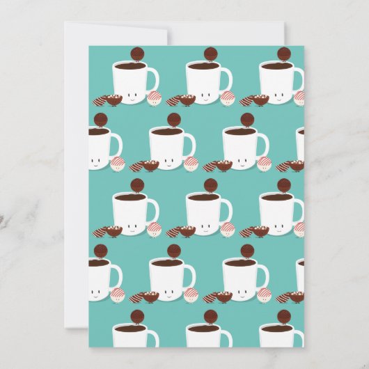 Hot Chocolate Bomb Hot Cocoa Party Einladung (Rückseite)