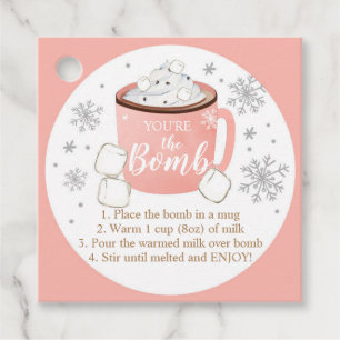 Hot Chocolate Bomb Tags Sie sind die Bombe Kakao Geschenkanhänger