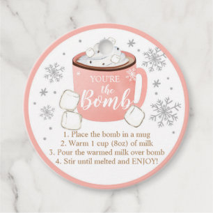 Hot Chocolate Bomb Tags Sie sind die Bombe Kakao Geschenkanhänger