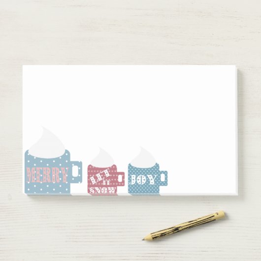 Hot Chocolate Camp Tasse kundenspezifisch Personal Post-it Klebezettel (Auf Schreibtisch)