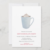Hot Chocolate Candy Cane Cocoa Weihnachtsfest Part Einladung (Vorderseite)