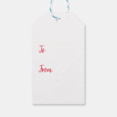 Hot Chocolate & Candy Cane mag Geschenkanhänger (Rückseite)