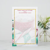 Hot Chocolate & Candy Cane Weihnachten Briefpapier (Stehend Vorderseite)