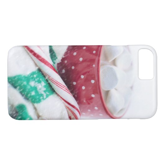 Hot Chocolate & Candy Cane Weihnachten Case-Mate iPhone Hülle (Rückseite (Horizontal))