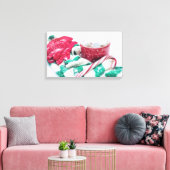 Hot Chocolate & Candy Cane Weihnachten Leinwanddruck (Insitu (Wohnzimmer))