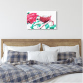 Hot Chocolate & Candy Cane Weihnachten Leinwanddruck (Insitu (Schlafzimmer))