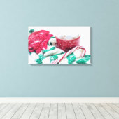 Hot Chocolate & Candy Cane Weihnachten Leinwanddruck (Insitu (Holzboden))