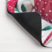 Hot Chocolate & Candy Cane Weihnachten Mousepad (Ecke)