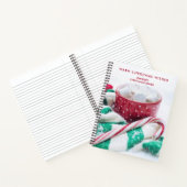 Hot Chocolate & Candy Cane Weihnachten Notizblock (Innenseite)