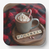 Hot Chocolate Dezember Pappteller (Vorderseite)