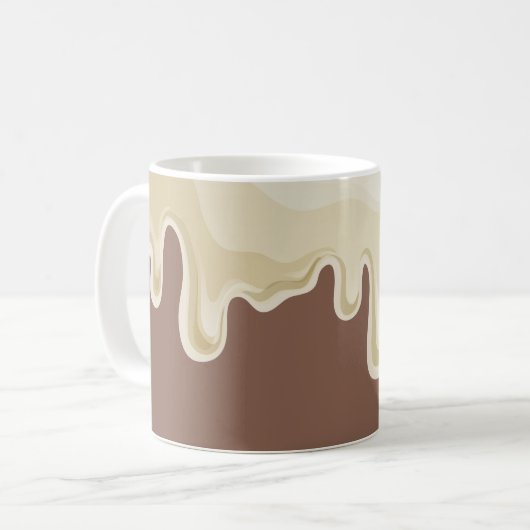 Hot Chocolate Dripping Creme Kaffeetasse (Vorderseite Links)
