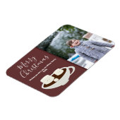 Hot Chocolate Foto Weihnachtskarte Magnet (Linke Seite)