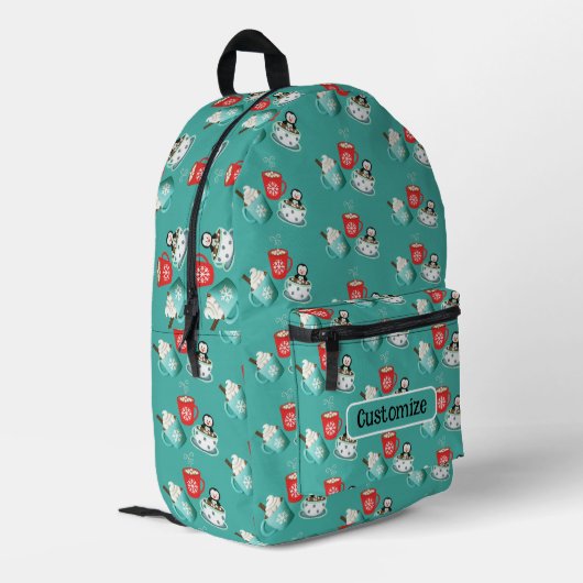 Hot Chocolate Fun Print Cut Sew Backpack Bedruckter Rucksack (Rückseitige Ecke links)