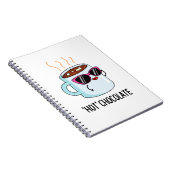 Hot Chocolate Funny Drink Pub Notizblock (Rechte Seite)