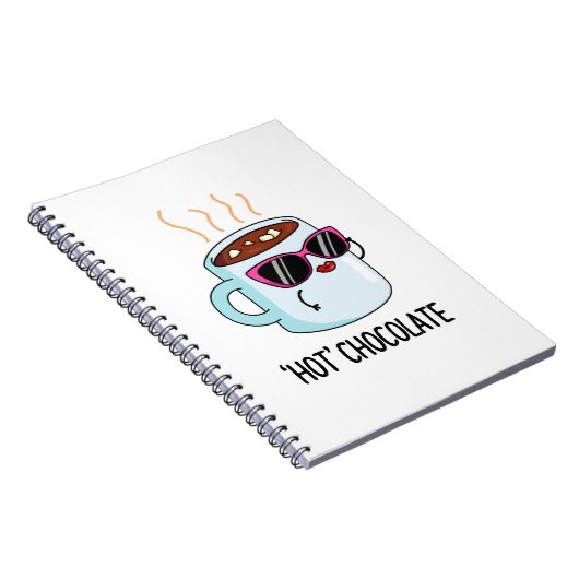 Hot Chocolate Funny Drink Pub Notizblock (Rechte Seite)