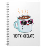 Hot Chocolate Funny Drink Pub Notizblock (Vorderseite)
