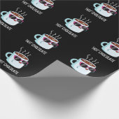 Hot Chocolate Funny Drink Pun Dark BG Geschenkpapier (Ecke)