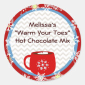 Hot Chocolate-Geschenk Runder Aufkleber (Vorderseite)