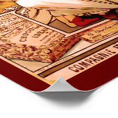 Hot-Chocolate-Getränke, französische Werbung Poster (Ecke)