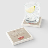 Hot Chocolate Kind of Day Coaster Steinuntersetzer (Seitenansicht)