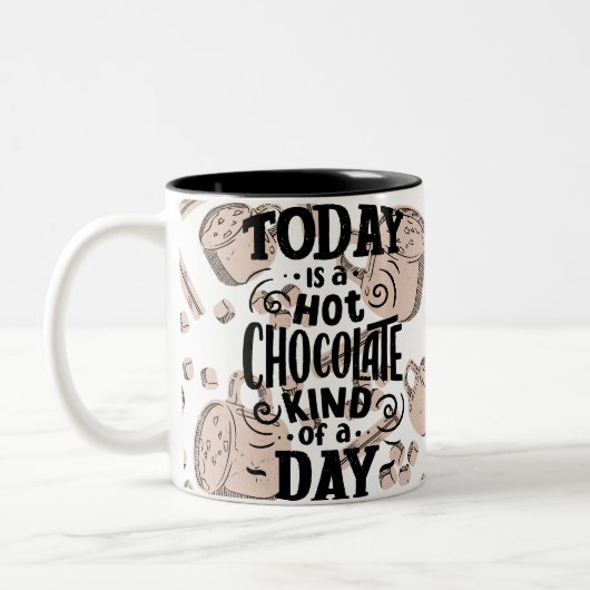 Hot Chocolate Kind of Day Zweifarbige Tasse (Links)