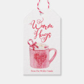 Hot Chocolate Label Weihnachtskalorien Geschenkanhänger (Vorderseite)