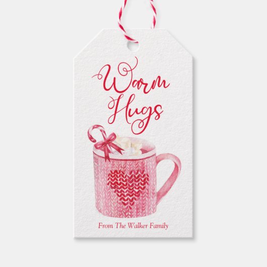 Hot Chocolate Label Weihnachtskalorien Geschenkanhänger (Vorderseite)