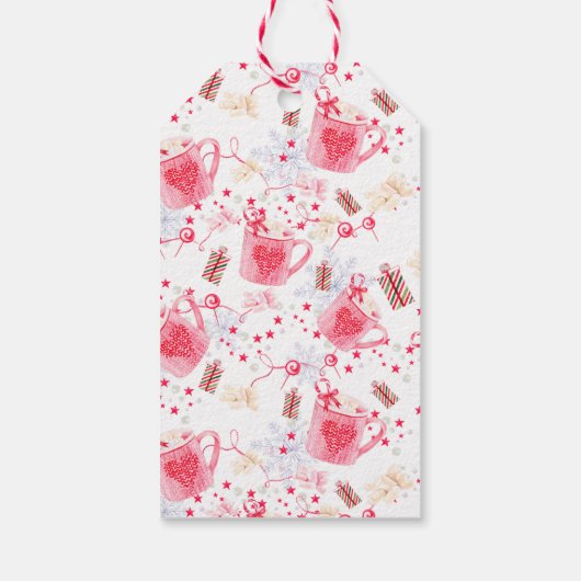 Hot Chocolate Label Weihnachtskalorien Geschenkanhänger (Rückseite)