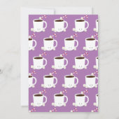 Hot Chocolate Lavender Hot Cocoa Weihnachtsfest Pa Einladung (Rückseite)