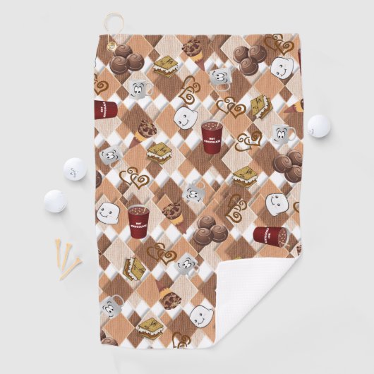 Hot Chocolate Marshmallow Golf Handtuch (Insitu)