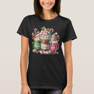 Hot Chocolate Marshmallow Weihnachtskaffee T-Shirt