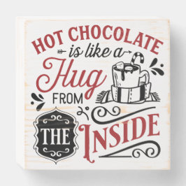 Hot-Chocolate-Party Holzkisten Schild