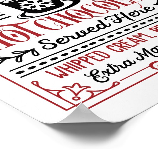 Hot-Chocolate-Party Poster (Ecke)