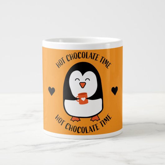 Hot Chocolate Pinguin Drinker Jumbo-Tasse (Vorderseite)