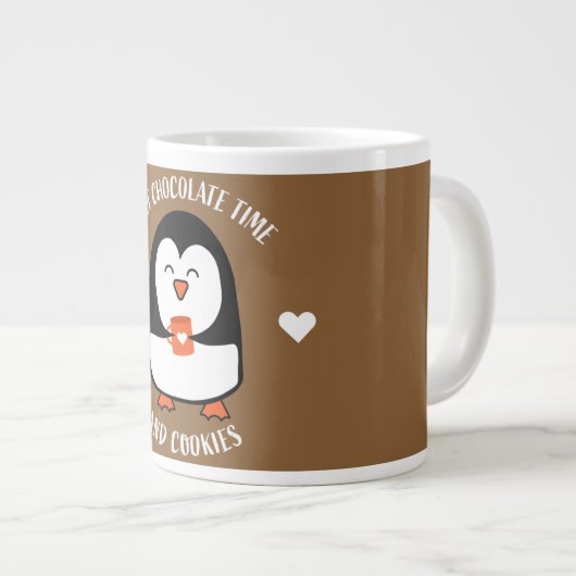 Hot Chocolate Pinguin Drinker Jumbo-Tasse (Vorderseite Rechts)