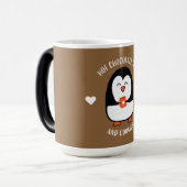 Hot Chocolate Pinguin Drinker Verwandlungstasse (Vorderseite Links)