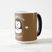 Hot Chocolate Pinguin Drinker Verwandlungstasse (VorderseiteRechts)
