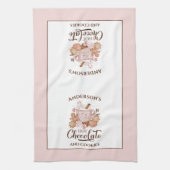 Hot Chocolate Pink Weihnachtsname Küchentuch (Vertikal)