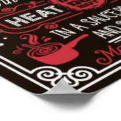 Hot Chocolate Recipe Party Station Poster (Ecke)