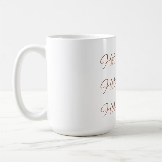 Hot Chocolate Simple Stylish Script Typografy Kaffeetasse (Links)