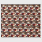 Hot Chocolate Snowman Geschenkpapier (Flach)